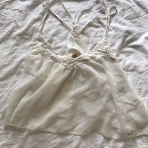 Sheer Hollister crop tank